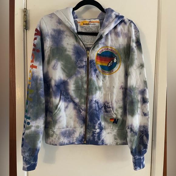 Aviator Nation Tie Dye Hoodie Pants Set - Picture 3 of 9